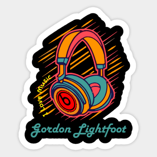 Gordon Lightfoot Exclusive Design Sticker